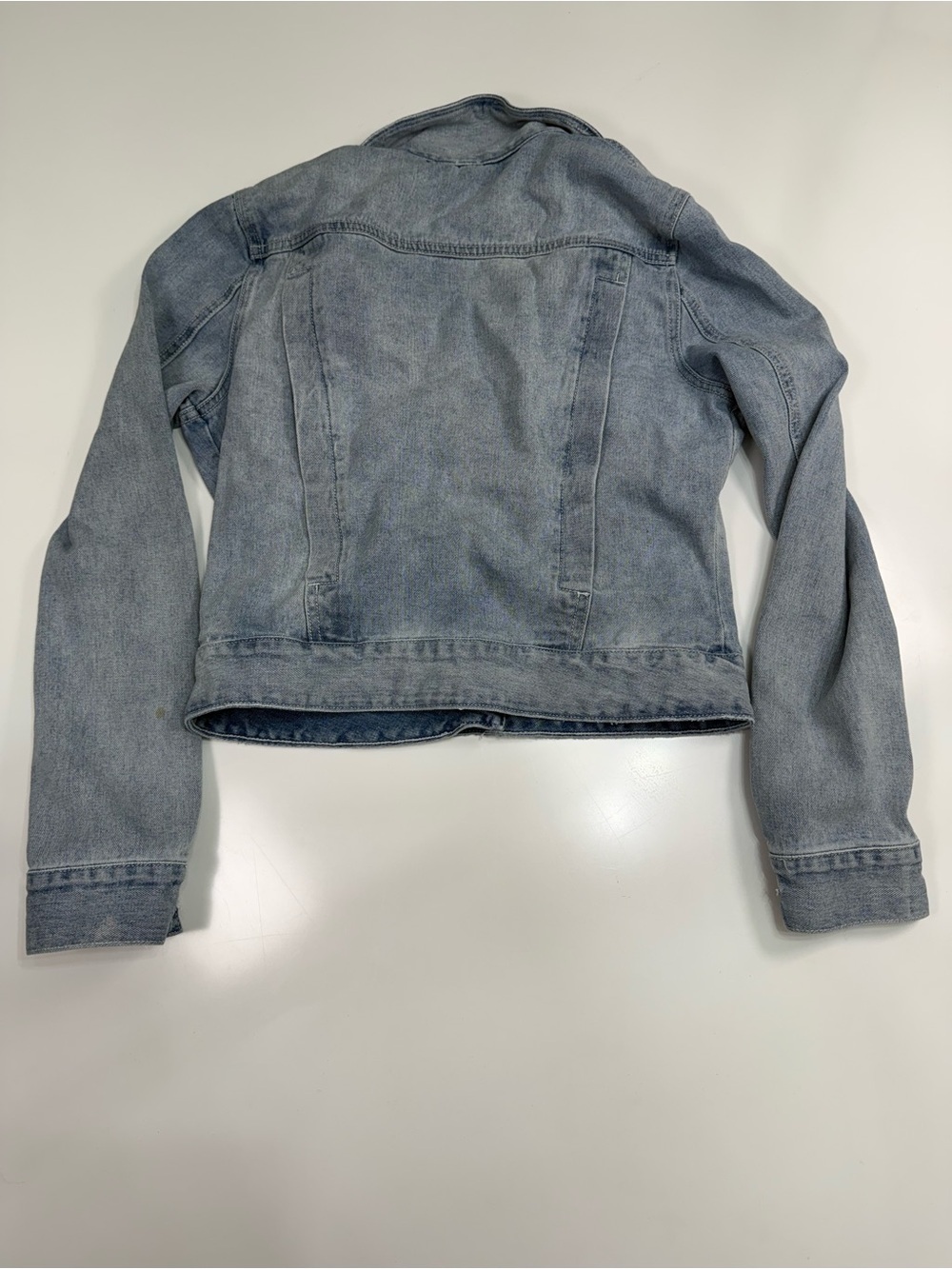 Free People Faded Light Blue Denim Jacket - Picture 10 of 11